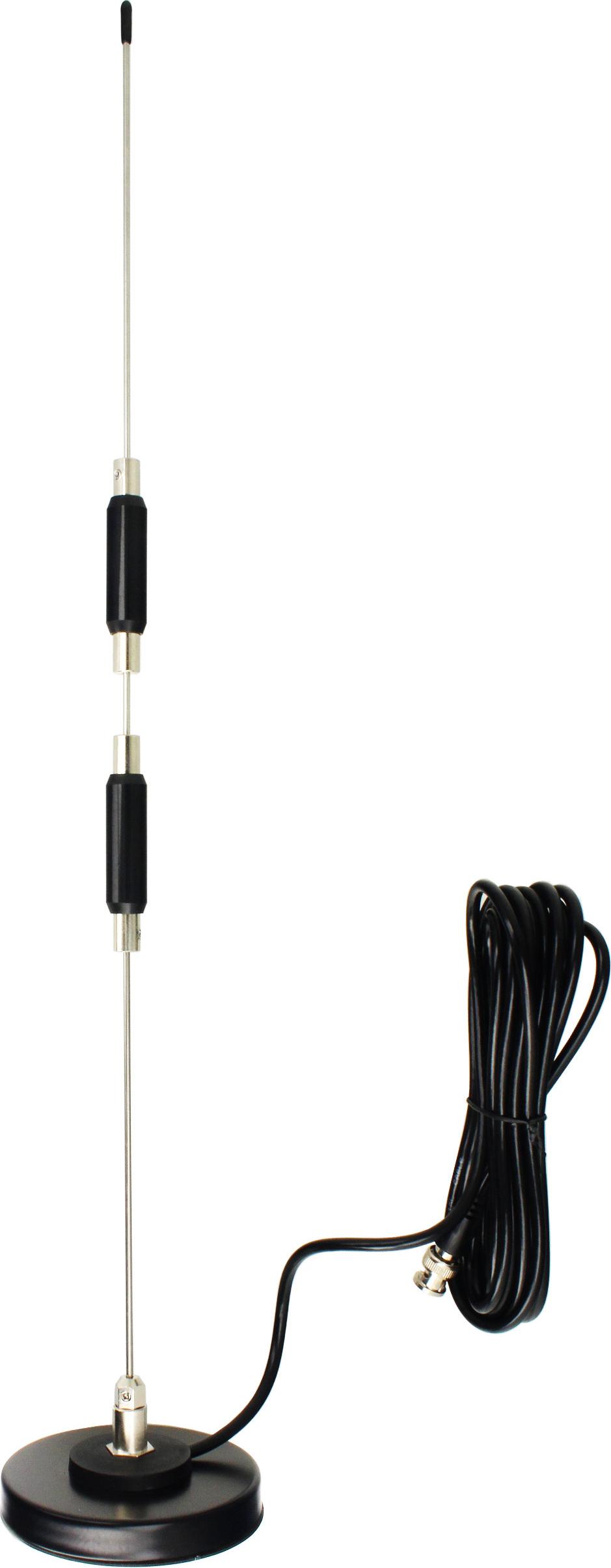 Impulsfoto Moonraker GSCAN II Mobile Scanner Antenne – Vertikale Breitbandantenne 25–2000 MHz – Magnetfuß mit BNC-Stecker – 60 cm Länge – inkl. 4 m RG-58 Kabel – Scanner Antenne für Auto & Zuhause