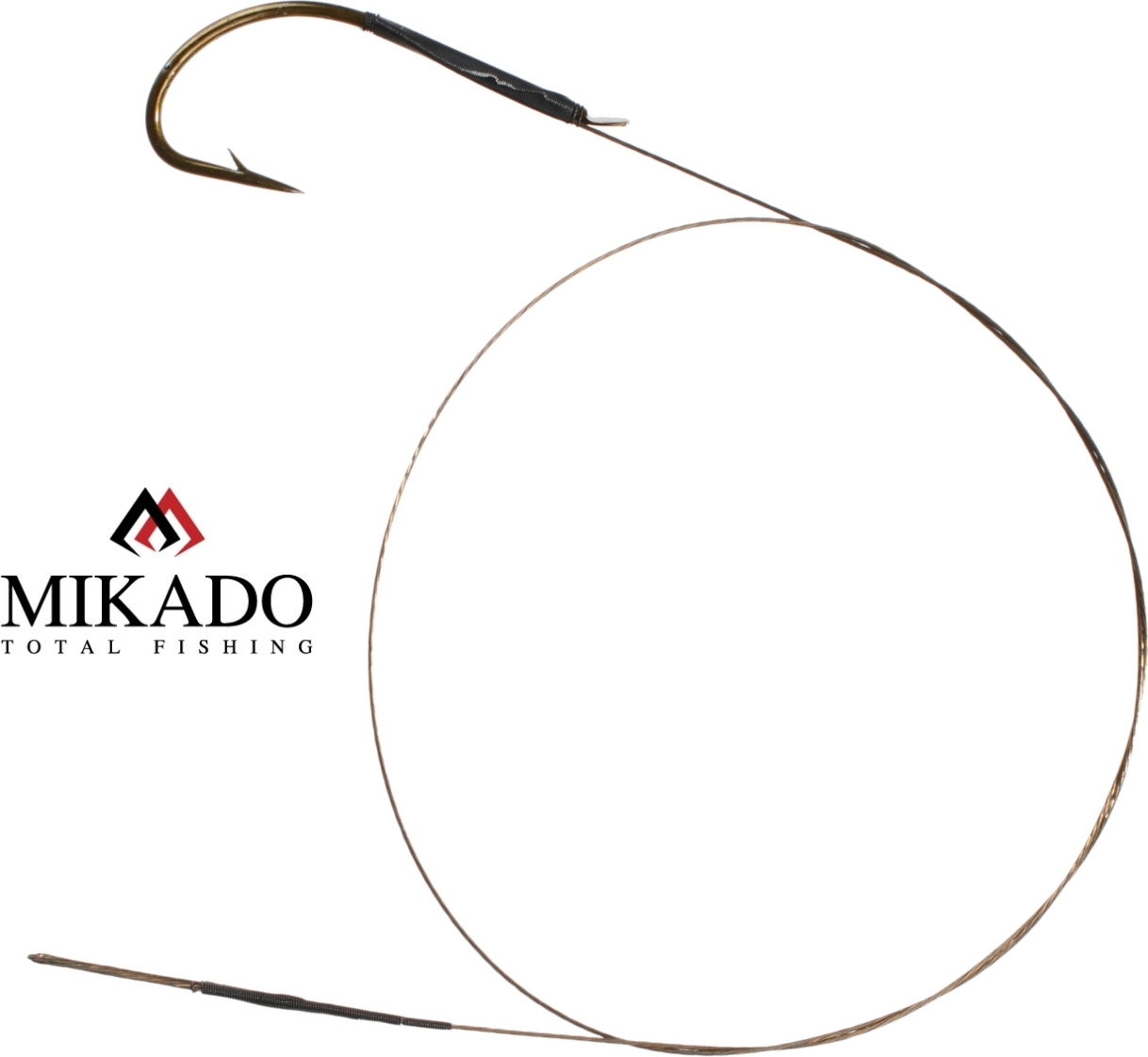 Mikado 2 x Stahlvorfach 30 cm mit Haken # 2/0 und Schlaufe Zandervorfach Hechtvorfach ZG11-027