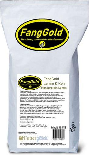H&S Handelsvertretung FangGold Lamm & Reis 15 kg HS-19-26
