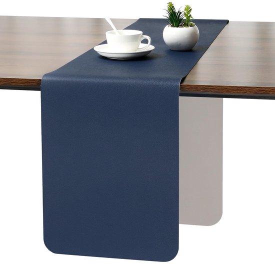 OEM Modernes Außen-Lounge-Tisch, Doppelseitig, Wetterfest, Antausrutschen, Leder, 40 x 240 cm, Hellgrau-Blau 2026