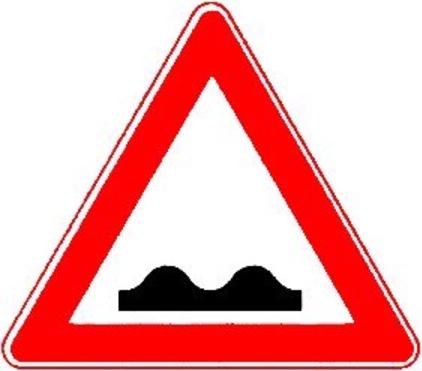 Karen VKZ.112 Dreieck 900mm Unebene Fahrbahn RAL-Gütezeichen Folie RA1 112-900-I-2