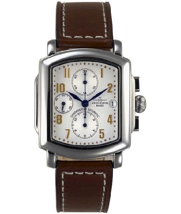 Zeno-Watch - Náramkové hodinky - Pánske - Square OS Chrono Date Retro - 8100TVD-f2