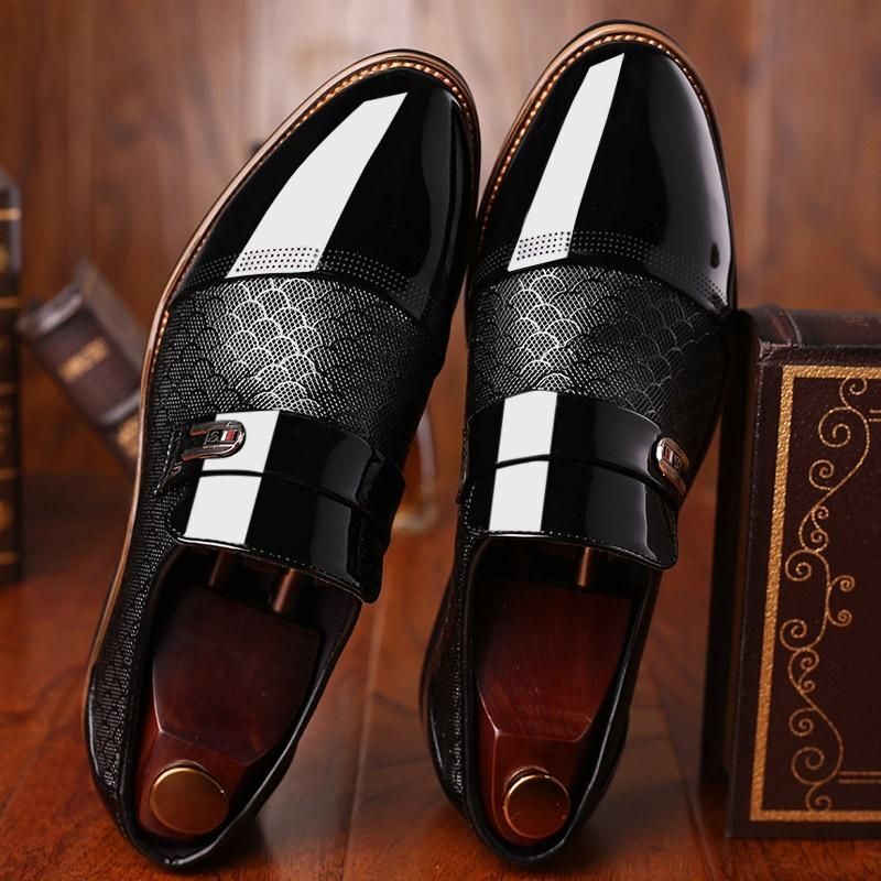 Fujin Herrenmode Freizeitschuhe im britischen Stil, 43, Schwarz