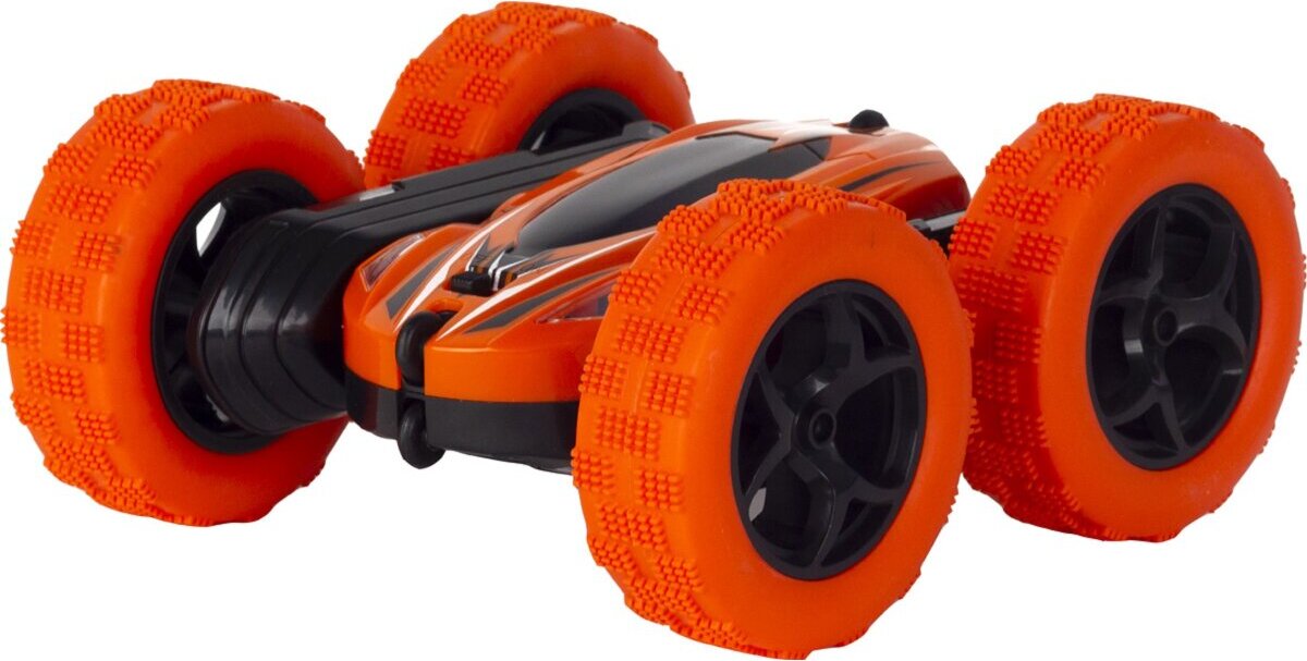 Jollity Works Ferngesteuertes Stunt Auto – Rotiert & dreht sich um 360° für actionreichen Spaß Orange PRX-69-Orange