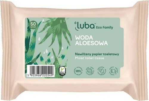 Luba Ekofamily Navlhčený toaletný papier s aloe vodou, 50ks
