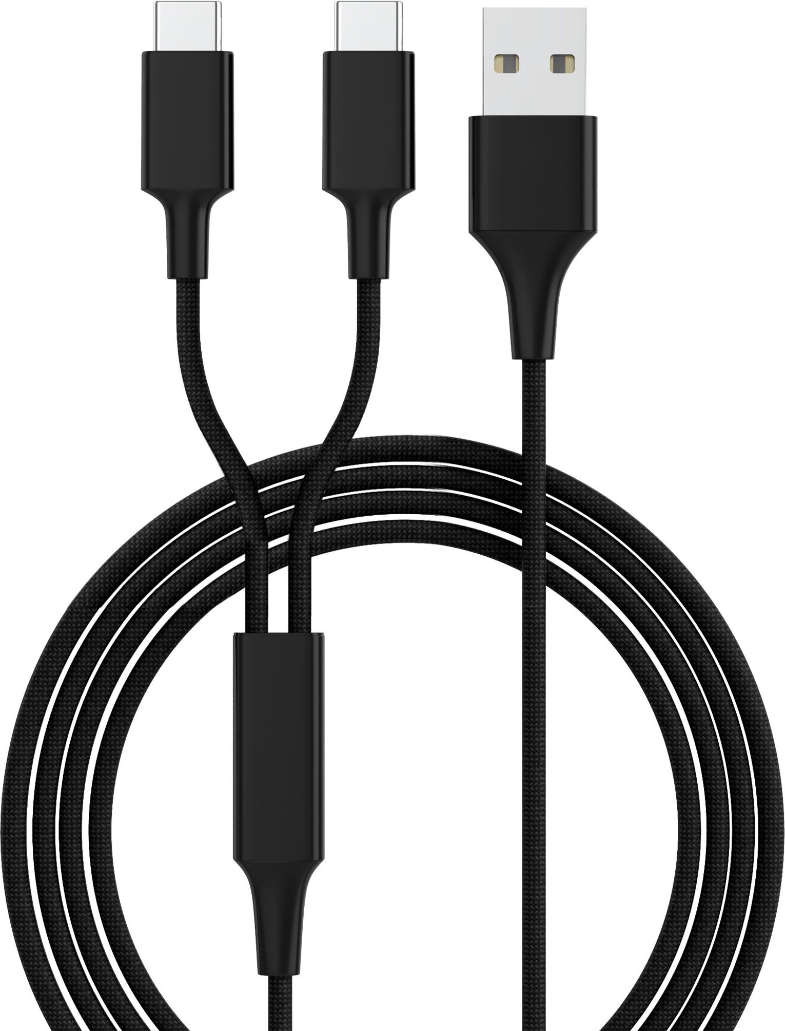 smrter Hydra DUO Ladekabel, Typ USB-C, 120cm, black retail SMRTER_HYDRA_DUO_C_BK