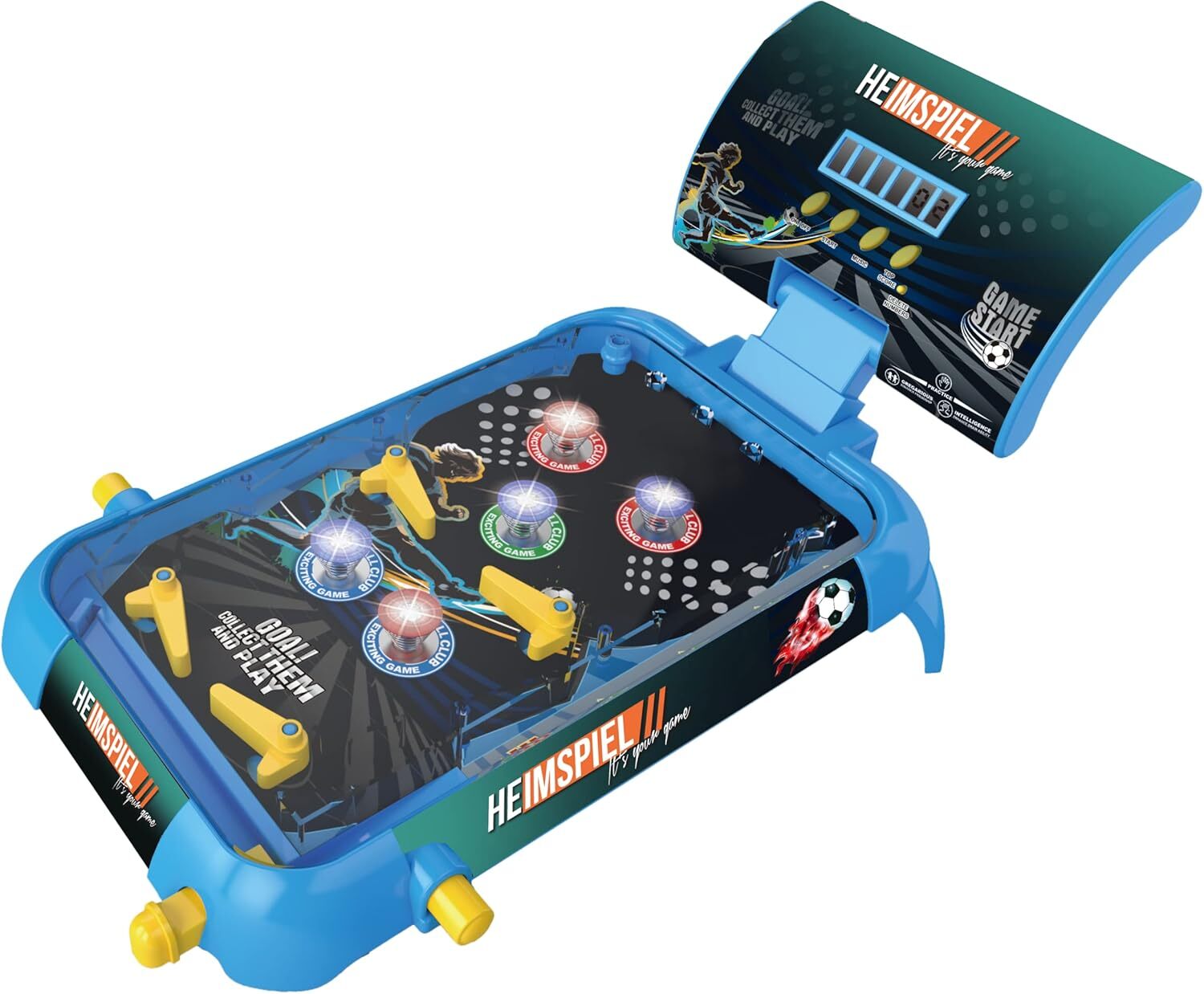 XTREM TOYS + SPORTS 60197 HEIMSPIEL Flipper, Blau, 53,5 x 26 x 19