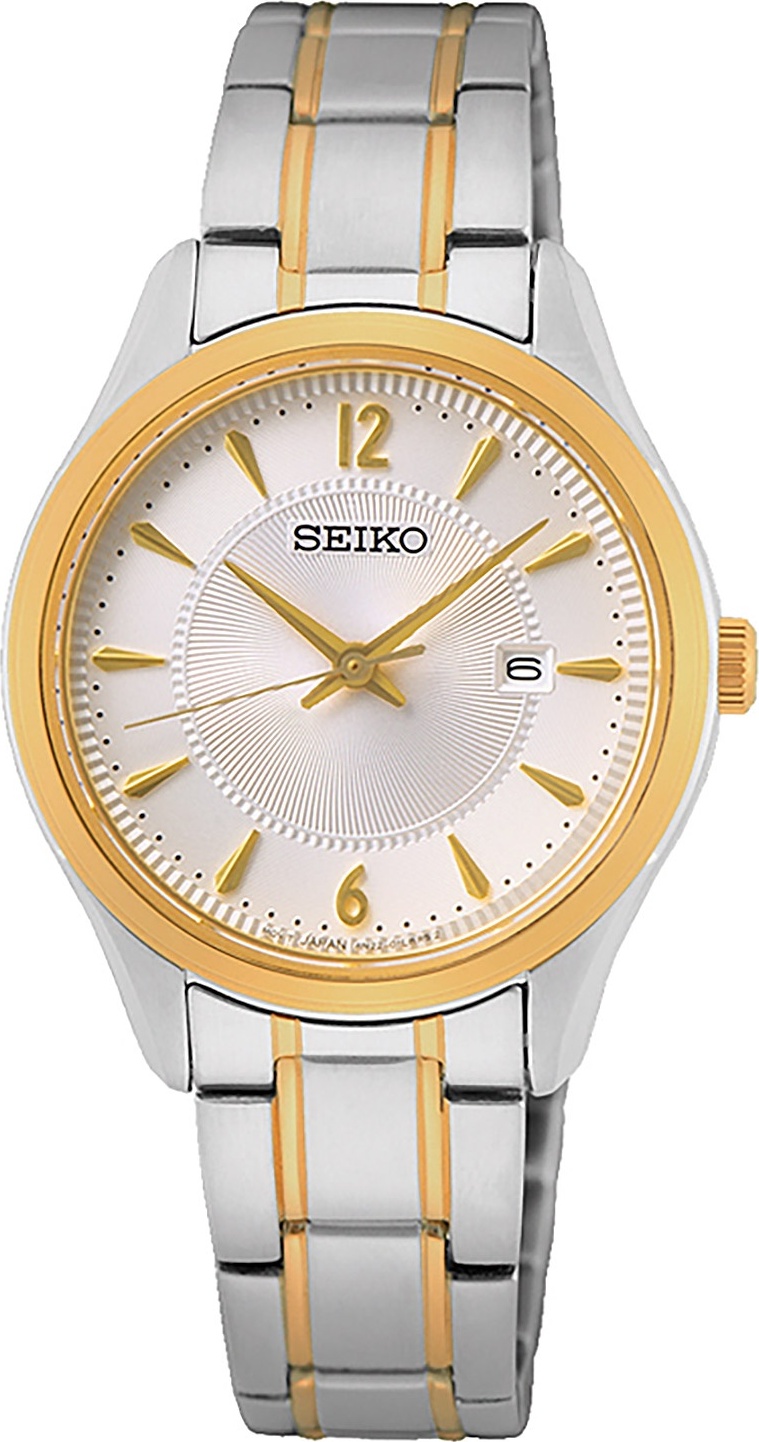 Seiko SUR474P1 Quartz hodinky pre dámy so zafírovým sklom Bicolour