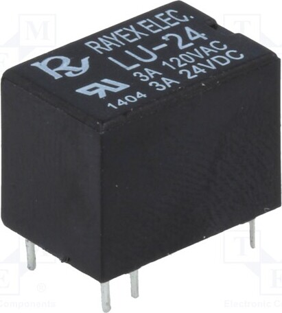 TNE 2x Relais: elektromagnetisch USpule : 24VDC 3A/120VAC LU-24 Elektromagnetische M _1GH_LU-24