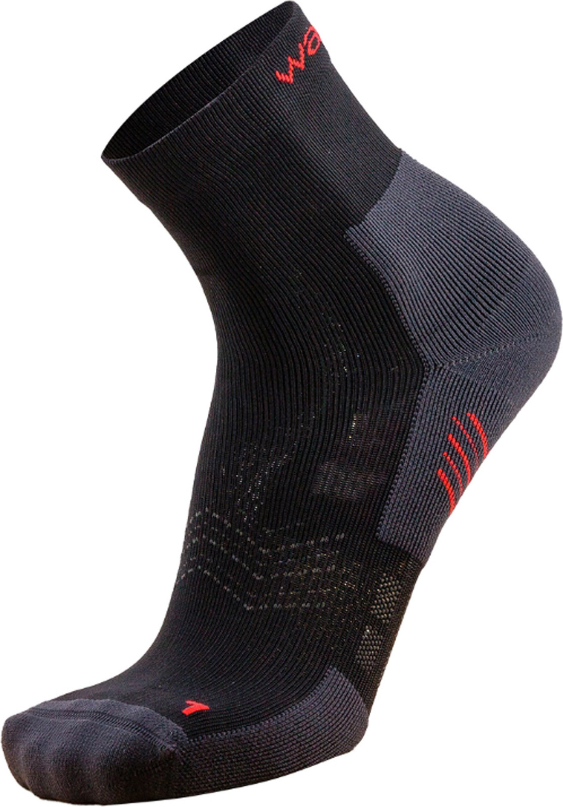 WAPITI Trail Running mid GTR01 - Herren Trailrunning-Socken - schwarz schwarz 45-47 4650