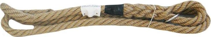 Kletterseil 2 m KV ezá aus 100 % Jute, Durchmesser 35 mm, beige
