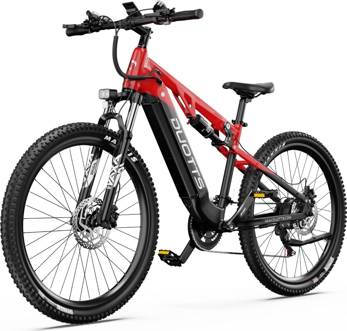 Elektrokolo Duotts E29 - 250W Motor 48V13.5AH Baterie Hydraulické Brzdy - Černo-Červená