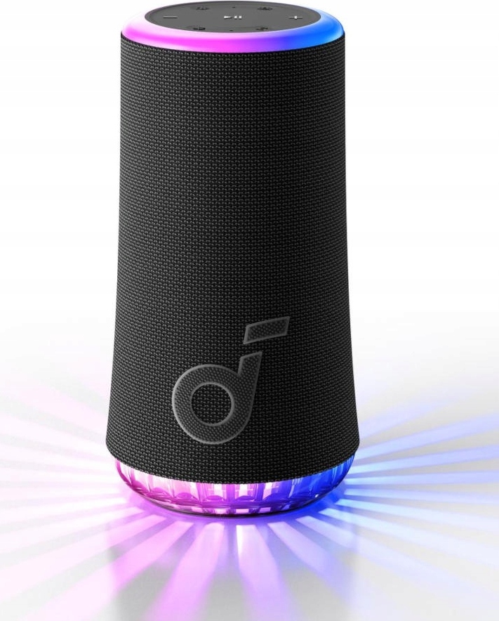 Bluetooth Lautsprecher Soundcore Glow Schwarz 30W 360° Led Sound Ip67, Partycast BELLA-T-1473