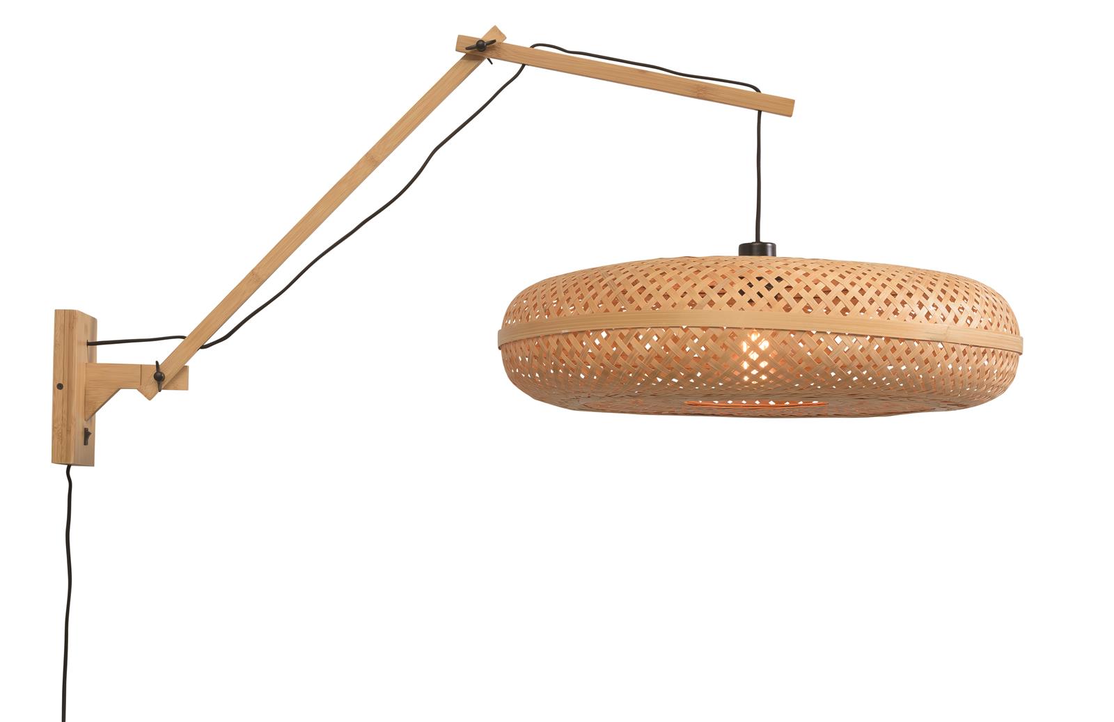 GOOD&MOJO - Wandlampe Palawan - Bambus - 105x60x55cm PALAWAN/W3/AD/N/6015/N