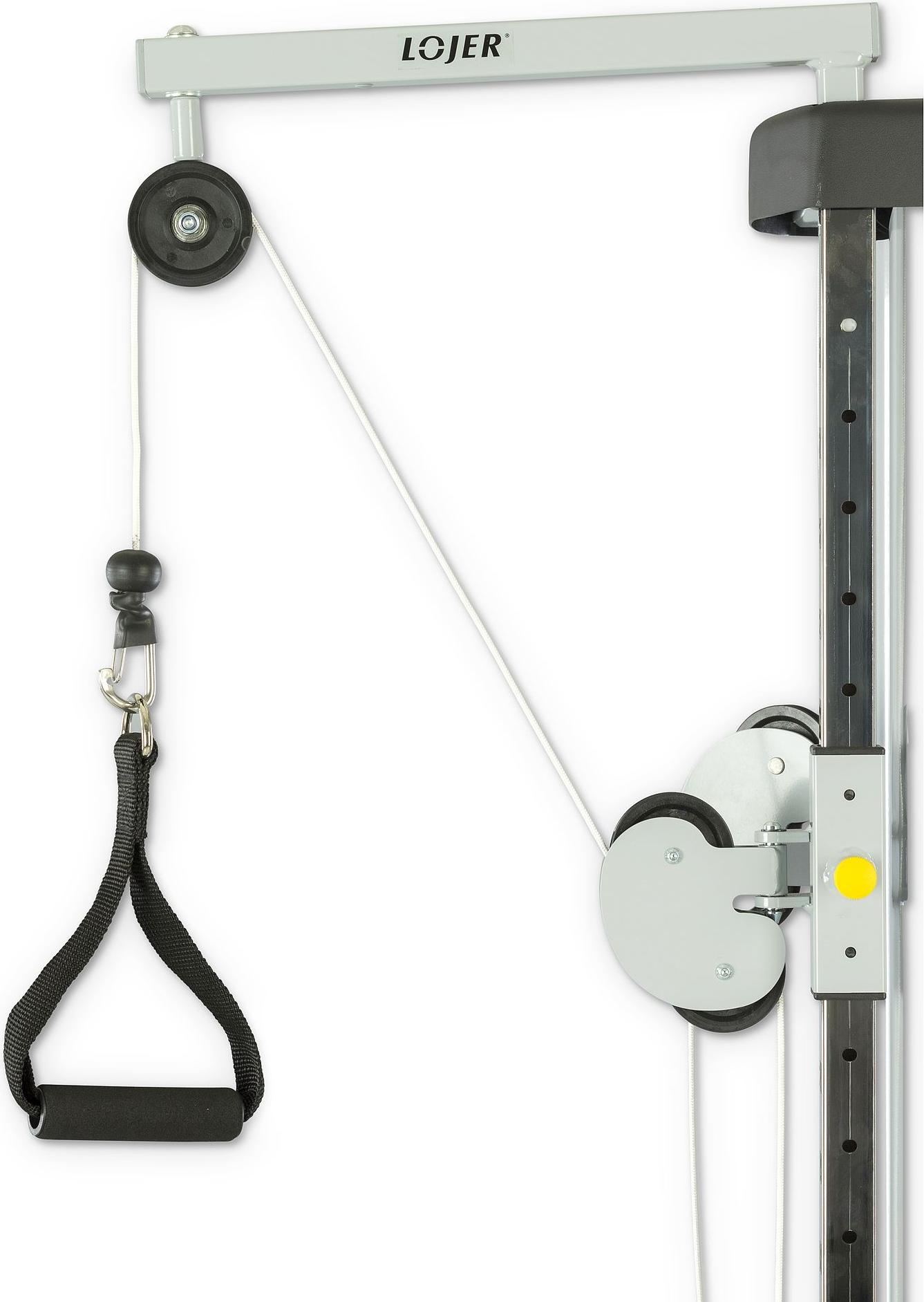 Lojer Galgen für Seilzugapparate, Für Lojer "Pulley 14 und 20kg", Grau 15106