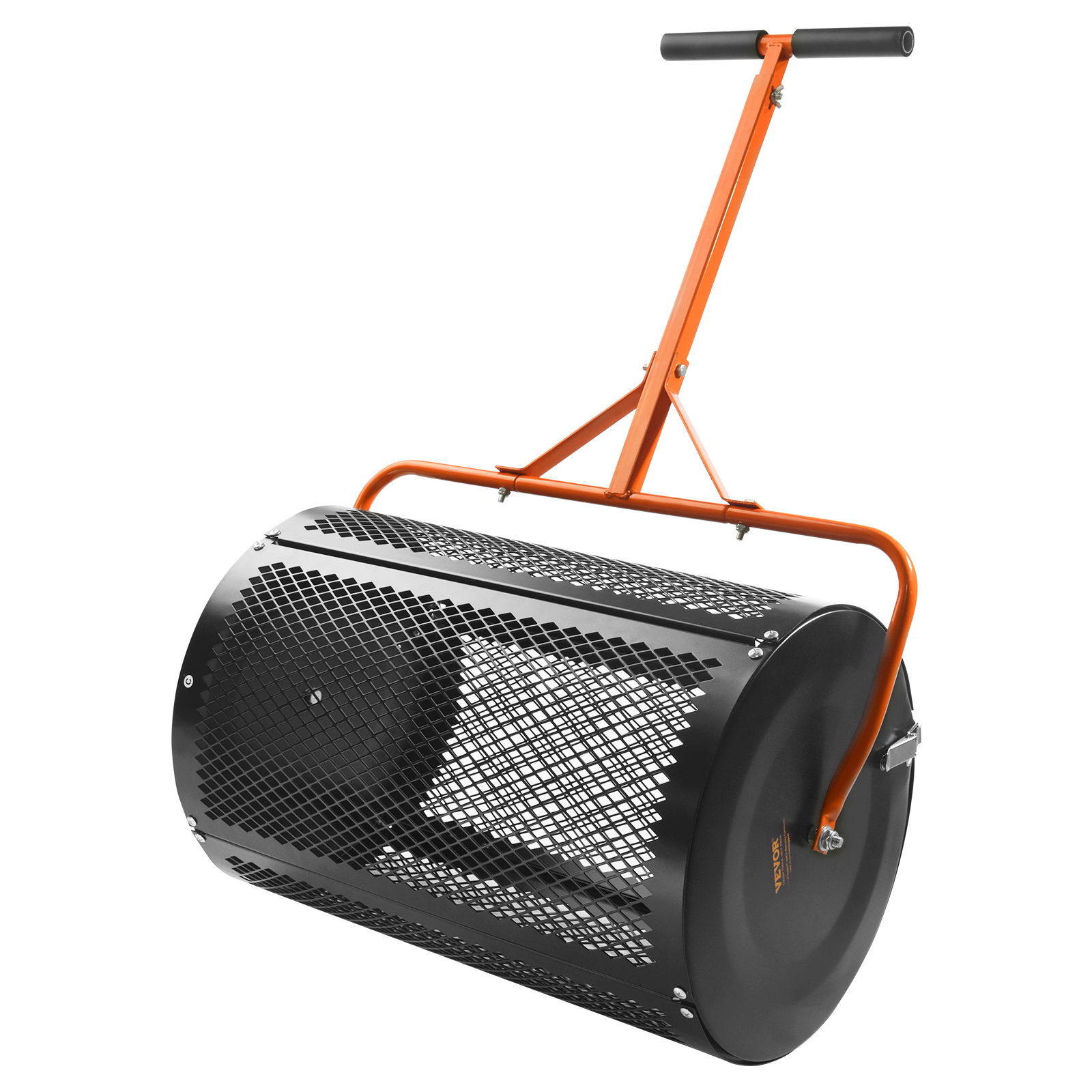 A ANLEOLIFE Kompoststreuer 61 Cm – Höhenverstellbar, Metallkorb, Für Rasen & Garten