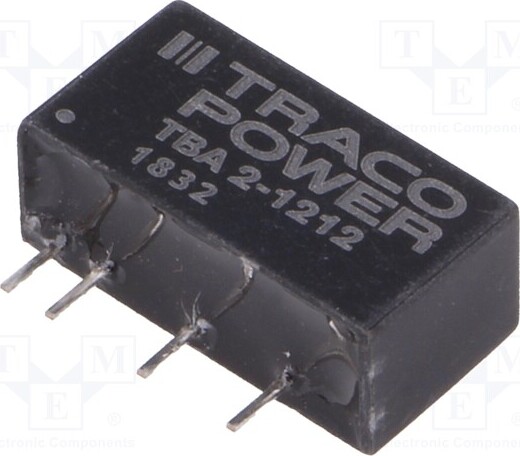 TNE 1x Wandler: DC/DC IAusg: 165mA TBA 2-1212 DC/DC Wandler 2W UEing: 10,8÷13,2V _1GH_TBA2-1212
