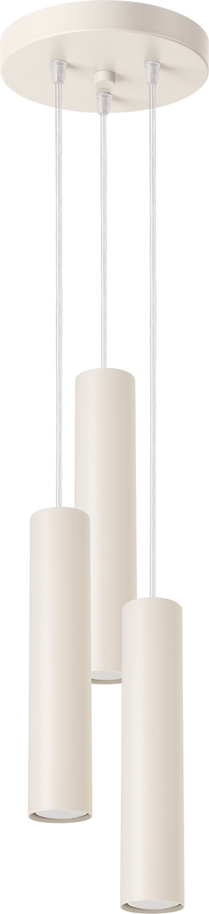 Pendelleuchte LAGOS 3P beige 3xGU10 10W Stahl 108x19.5x19.5cm Sollux Lighting