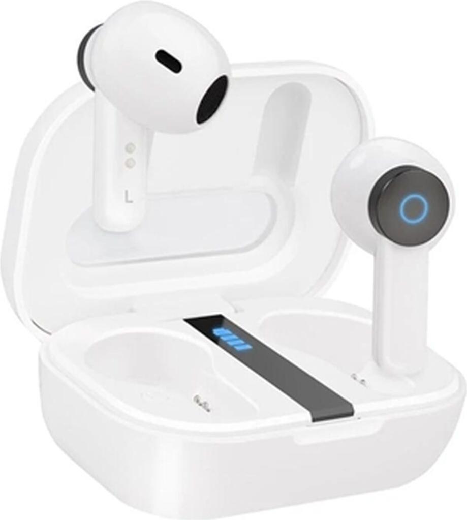 Ohrmuscheln im Ohr Bluetooth TooQ BENDER Blanco