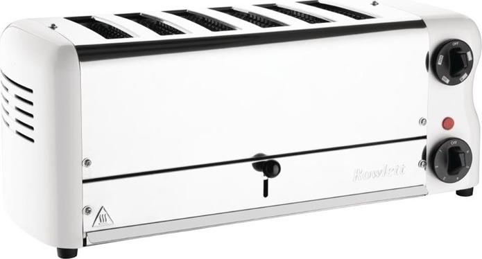 Toaster Weiß 6 Schlitze Mit 2 Zusätzlichen Elementen Und Sandwichkäfig