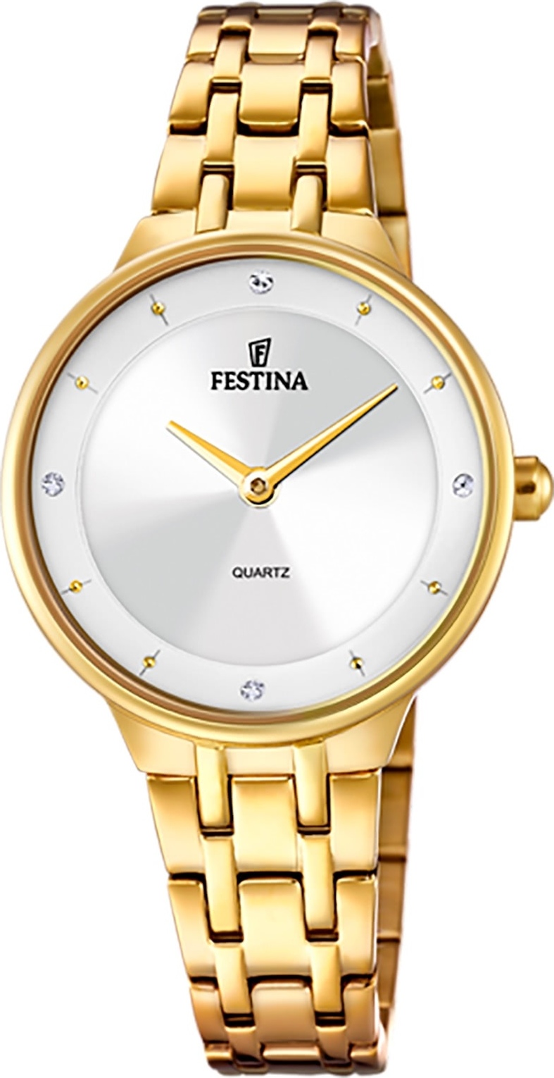 Festina dámske náramkové hodinky z nehrdzavejúcej ocele zlaté Fashion D2UF20601/1