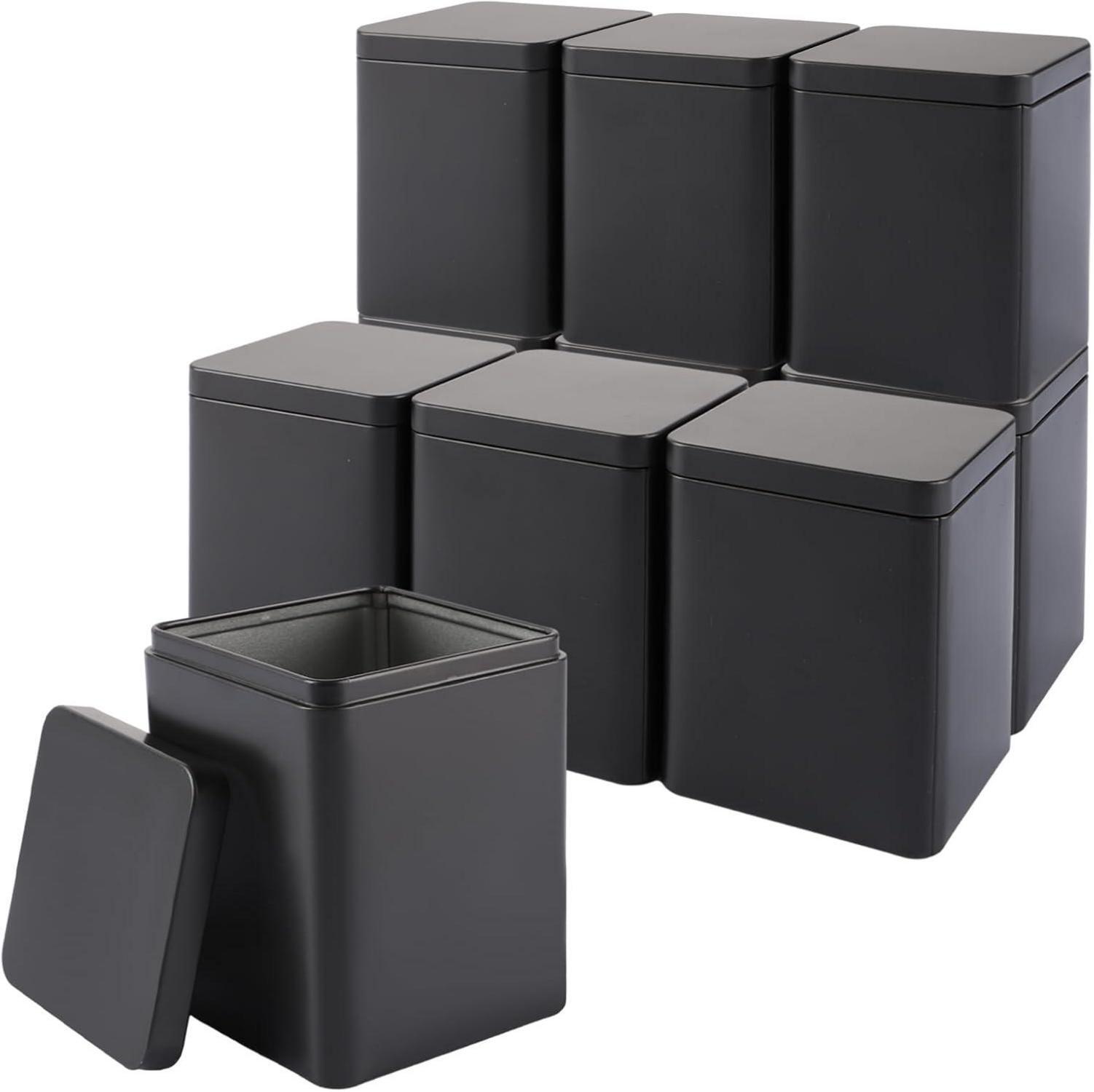 Sonstige Teedosen für losen Tee Metall 10 Stück 90g Earl Grey 8x8x11cm