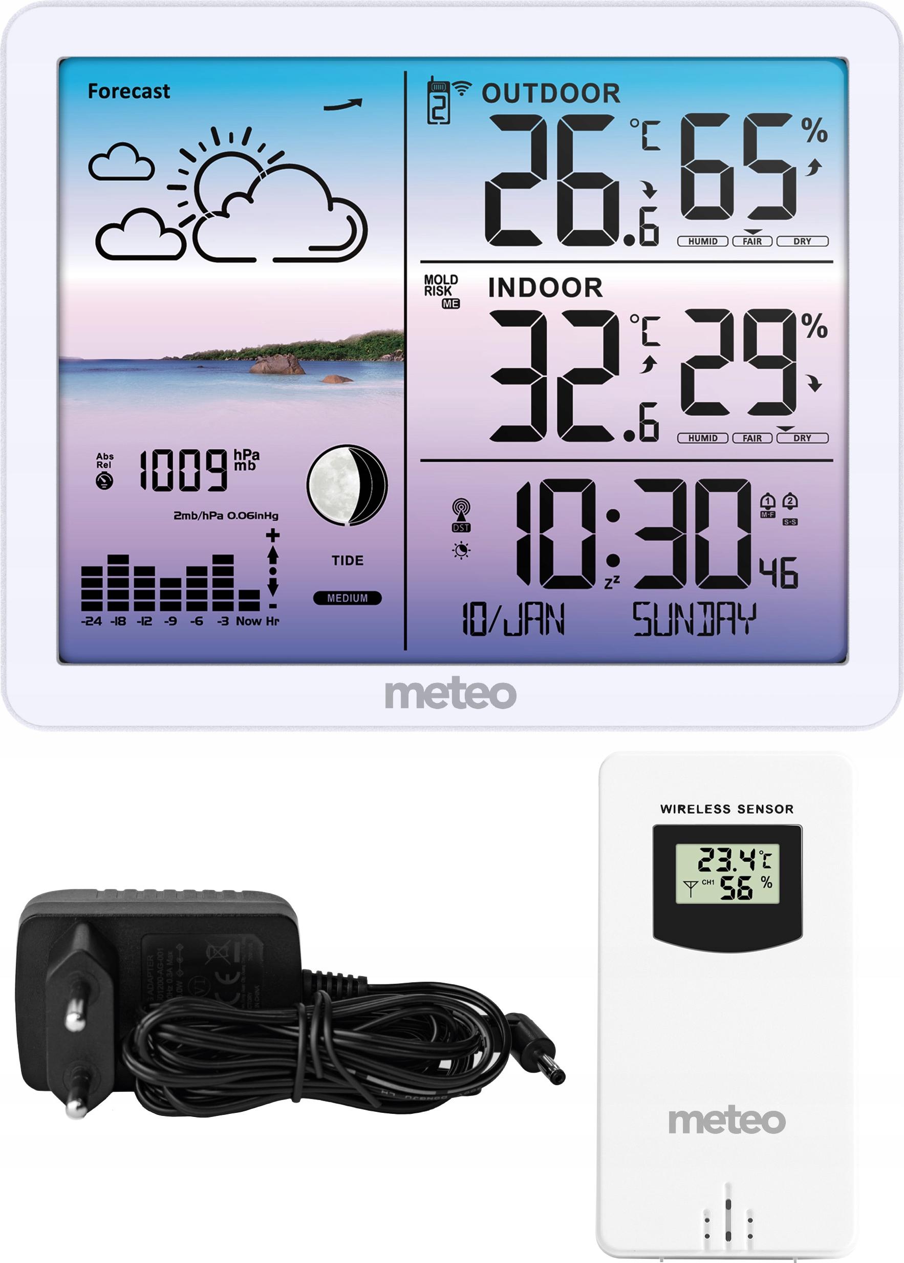 Wetterstation Mit Dcf Meteo Sp107B Wetteranzeige SP-107B