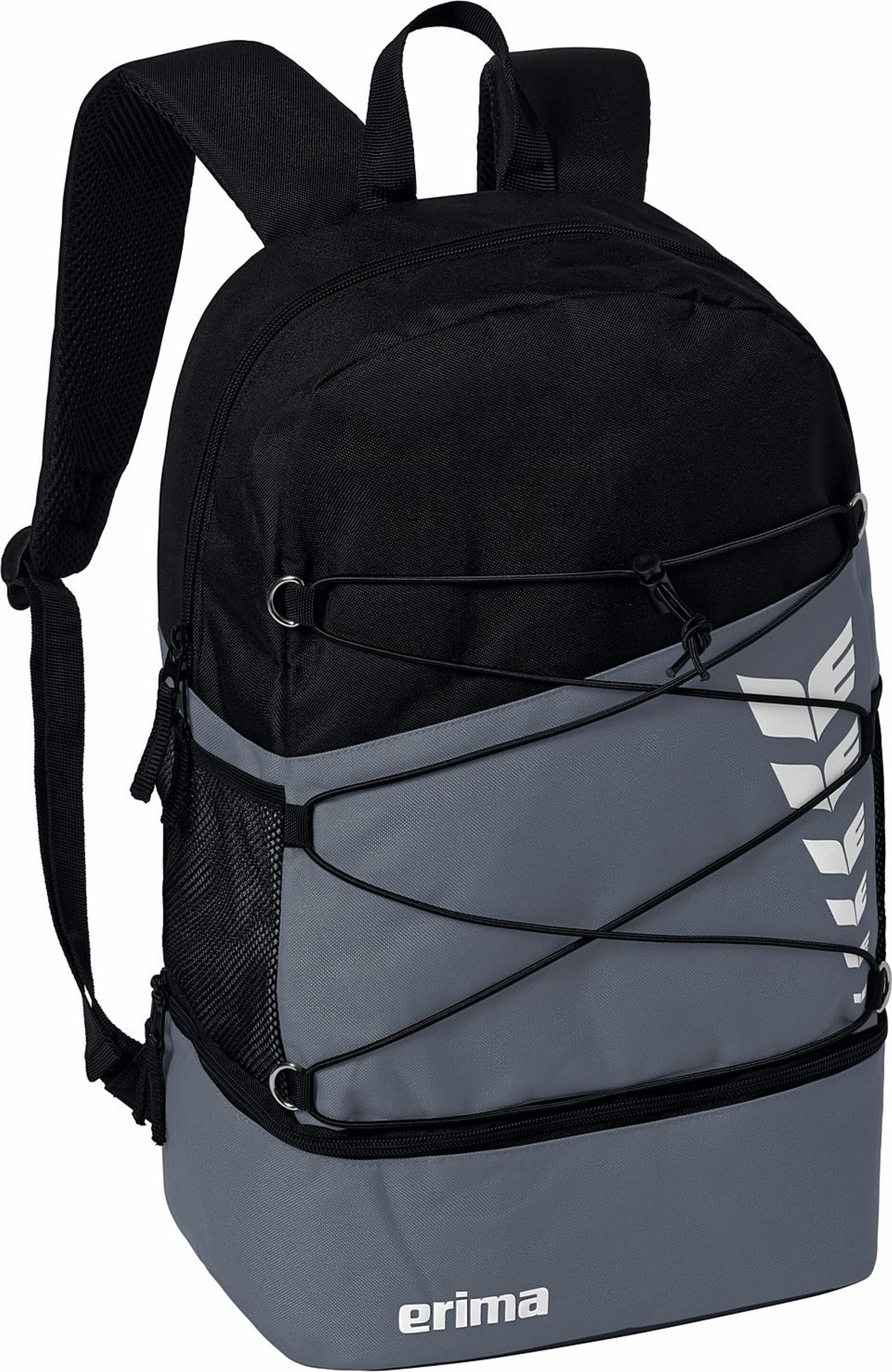 Erima Six Wings Rucksack mit Bodenfach, grau,
