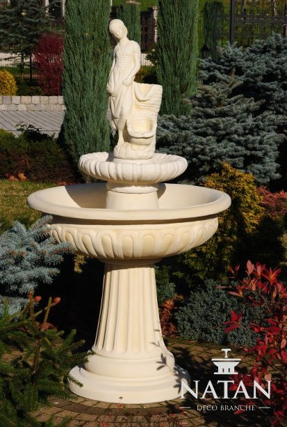 AEA Springbrunnen Garten Teich Brunnen 164cm Steinbrunnen Gartenbrunnen Fontaine Neu JVM4062292043727