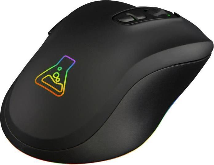 Gaming Maus, The G-Lab KULT-KRYPTON, Kabellos, 6400 DPI, 7 Farben Beleuchtung, Schwarz THE1726189041488