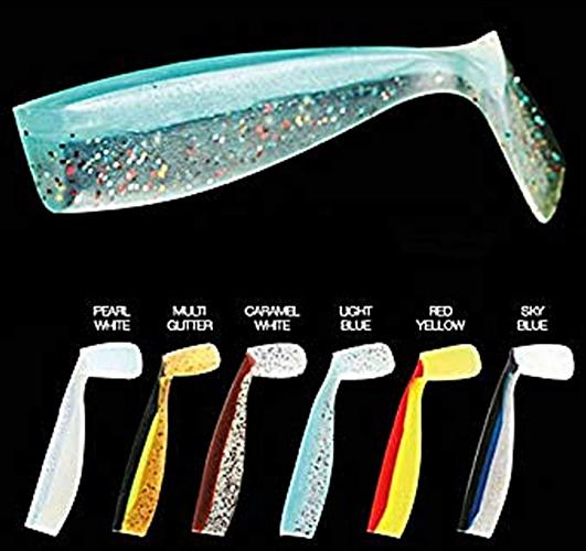 Sonstige Nomura Soft Lures Twin Color Shad 4,7" Sky Blue