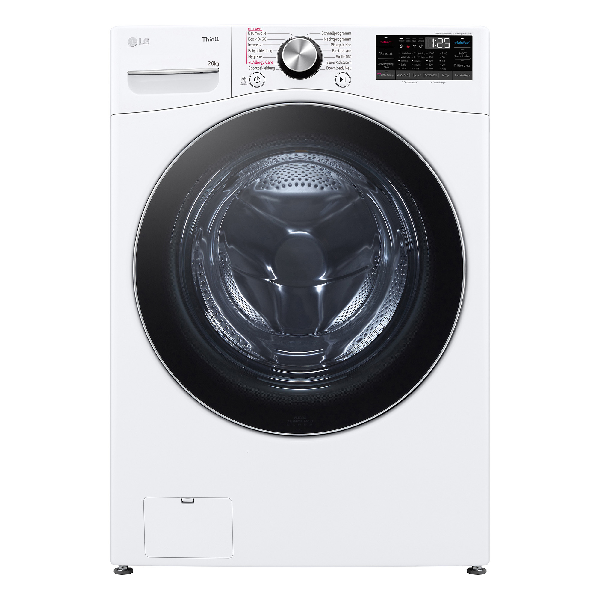 Waschmaschine 20 kg Inverter Direct Drive Wäsche nachlegen LG F0WVT202 2ML