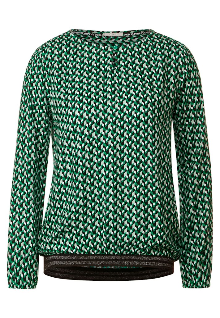 Cecil BIKER - Giacca in similpelle - blau/celeste screziato