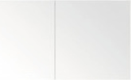 Spiegelschrank Sanox Frozen 120 x 13 x 65 cm schwarzeiche 2-türig 84400449