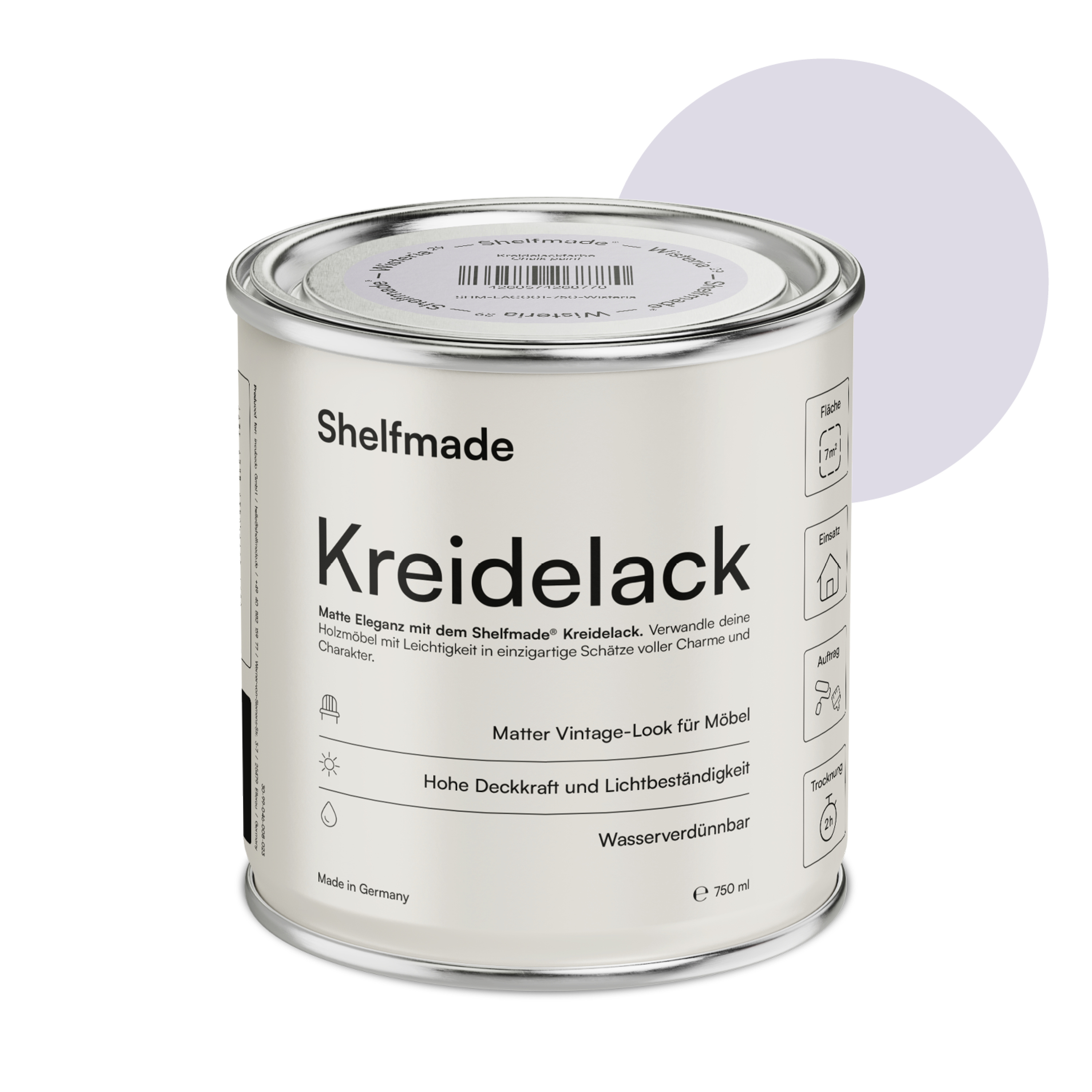 shelfmade Kreidefarbe Möbel Shabby Chic Holzlack DIY - Chalk Paint matter Look