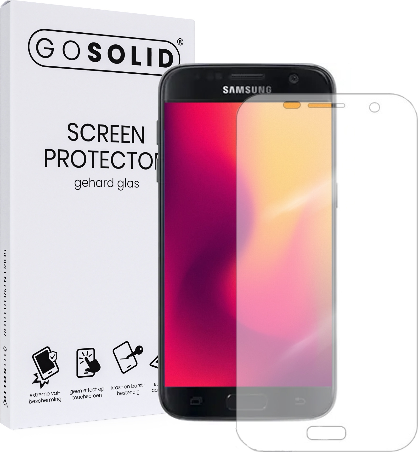 GO SOLID! Samsung Galaxy J3 2016 ochrana obrazovky z tvrdeného skla