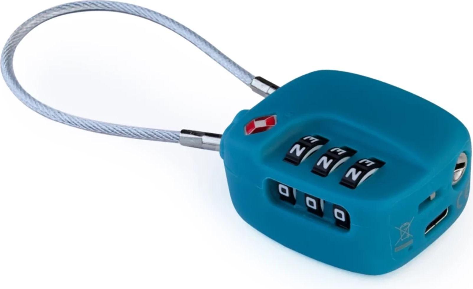 BOOMPODS LOCK TSA Bag Tracker Ocean Blue