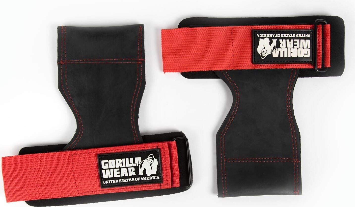 Gorilla Wear Gewichthebergriffe - Schwarz/Rot 32171