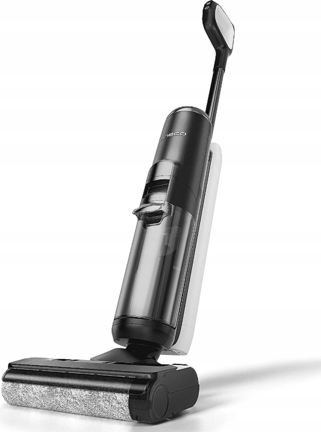 Tineco Floor One S5, Tyčový vysávač 2 v 1, Bezvreckové, Čierna, Priehľadná, Biela, Suché a mokré, 78 dB, LED