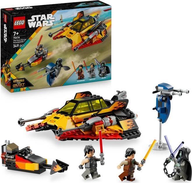 LEGO Star Wars Le Snowspeeder en Flammes 75414, stavebnice, 7+ rokov, 3 minifigúrky