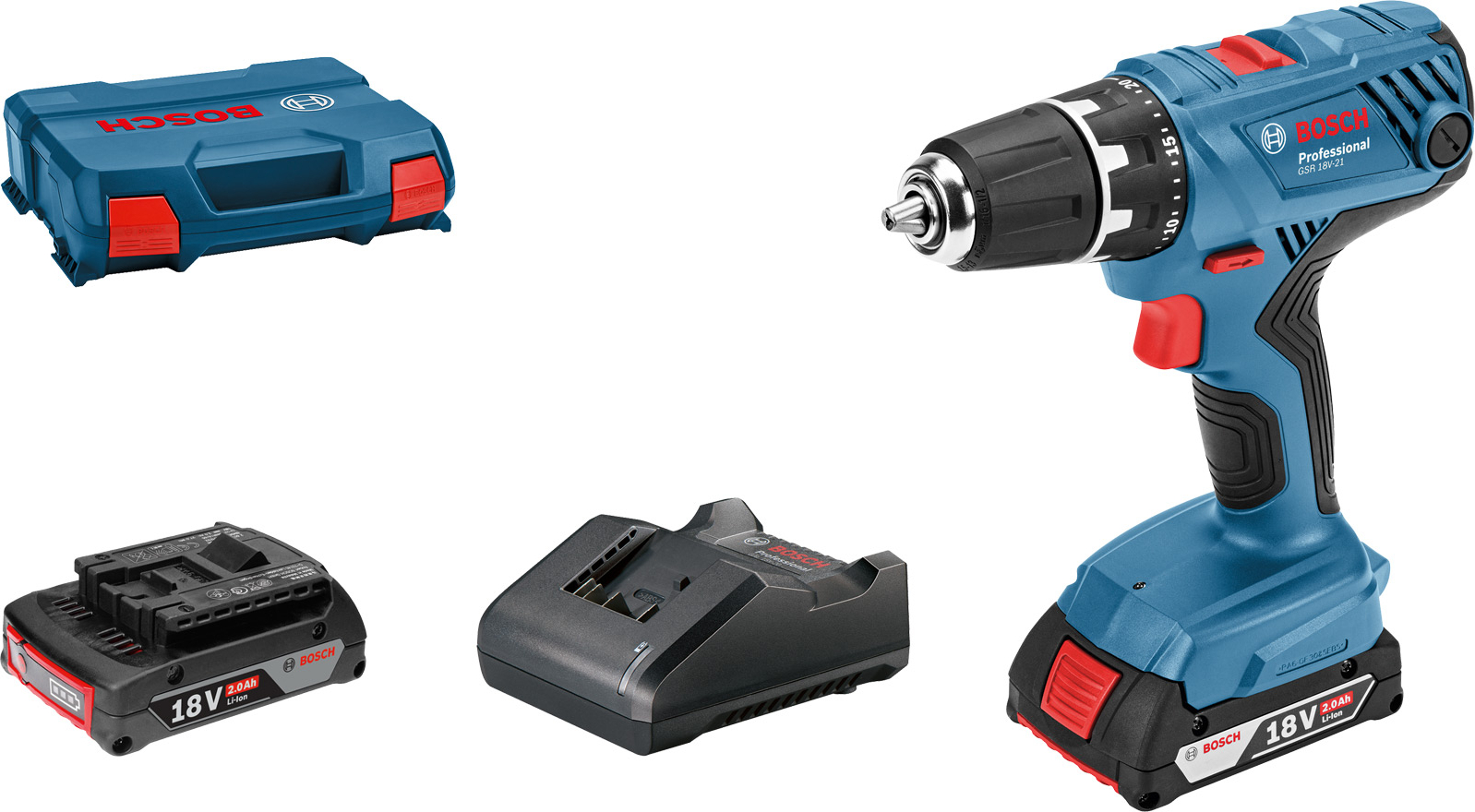 Akumulátorová vŕtačka Bosch GSR 18V-21