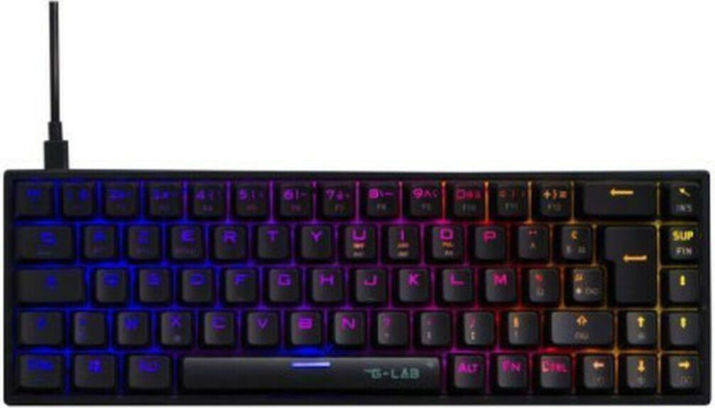 Tastatur The G-Lab KEYZ-TITAN-W-WL/SP Schwarz
