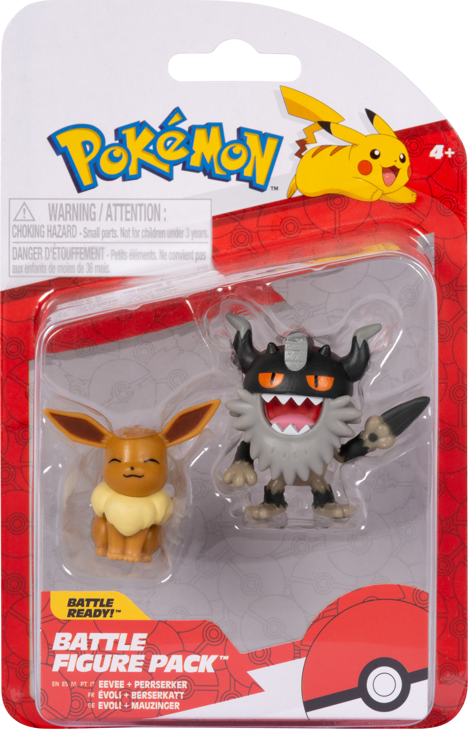 Jazwares Pokémon Battle Figure Set Figuren 2er-Pack Mauzinger & Evoli #2 709183