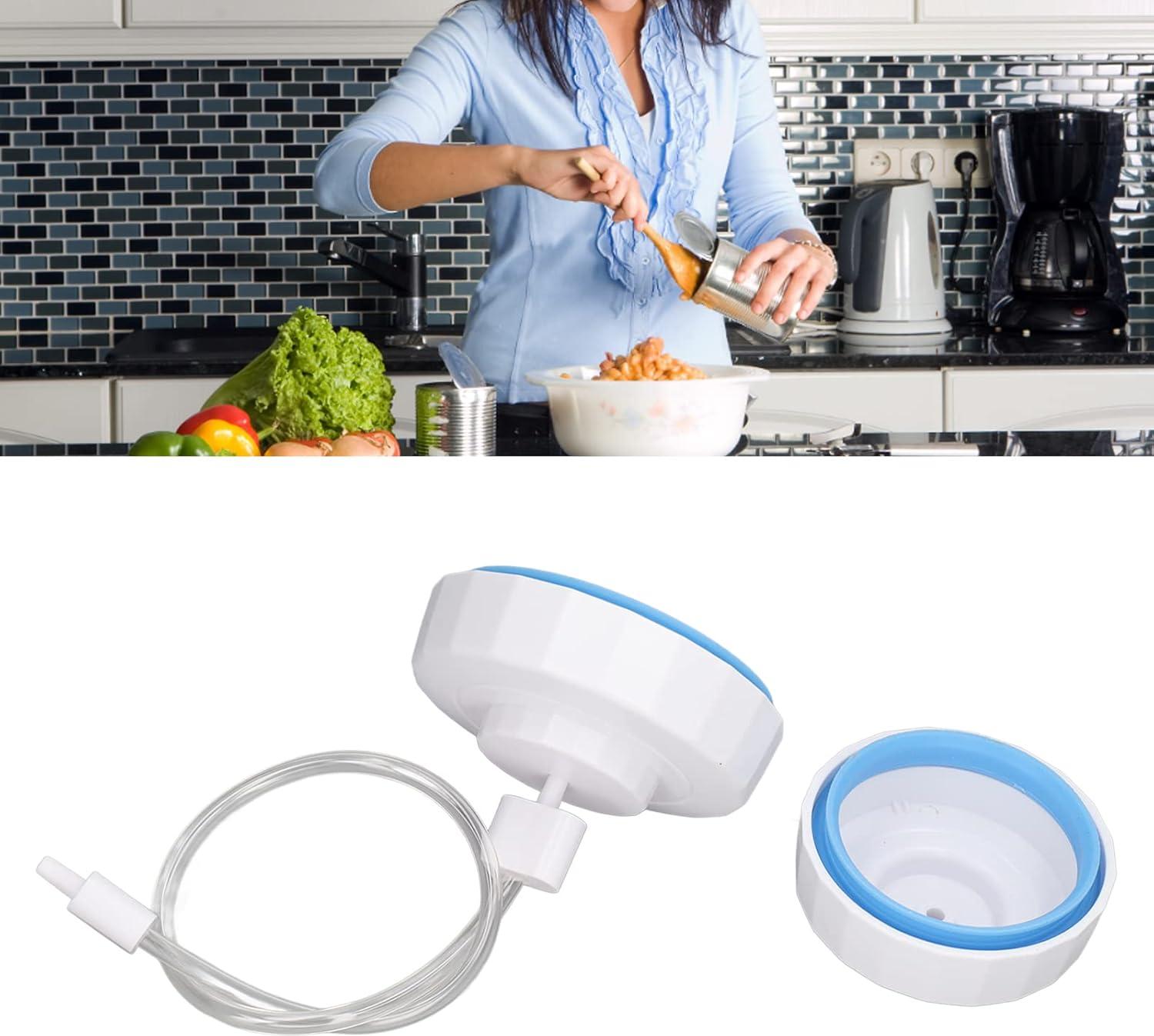Markenlos Vakuumierer Anleitung - Glas Vakuumierer - Vakuumierer Set mit Schlauch - Lebensmittel Vakuum Saver Pumpe Set.