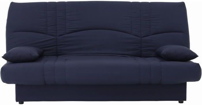 Sonstiges DREAM 3-Sitzer-Schlafsofa - Dunkelblauer Stoff - Modernes Slyle - B 190 x T 92 cm DREAMBLEUF