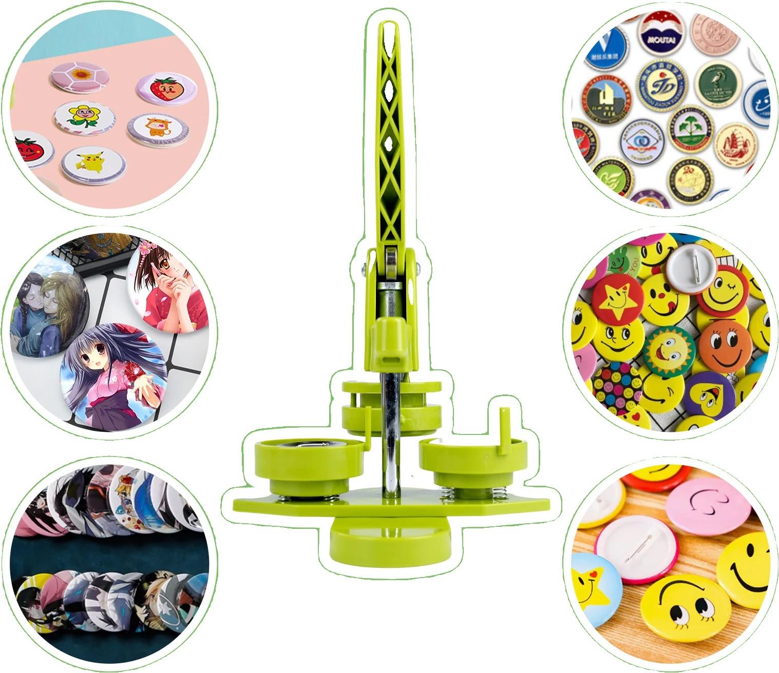 OEM Abzeichen-Pin-Maker, 32 mm Formgröße, Komplettes DIY-Set 2450