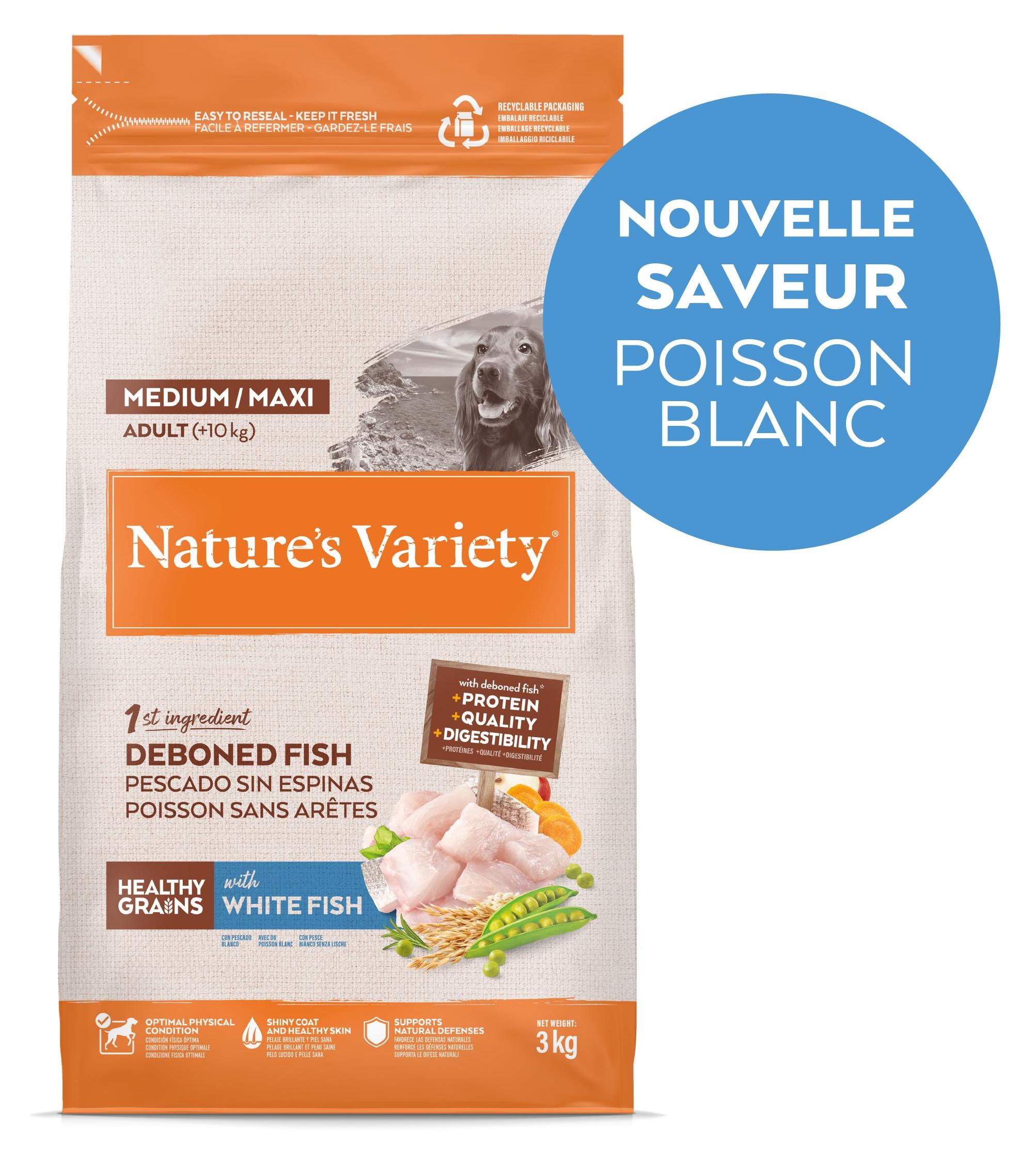 Fressnapf Nature’s Variety Original Medium Adult Lachs – 3 kg – Getreidearm