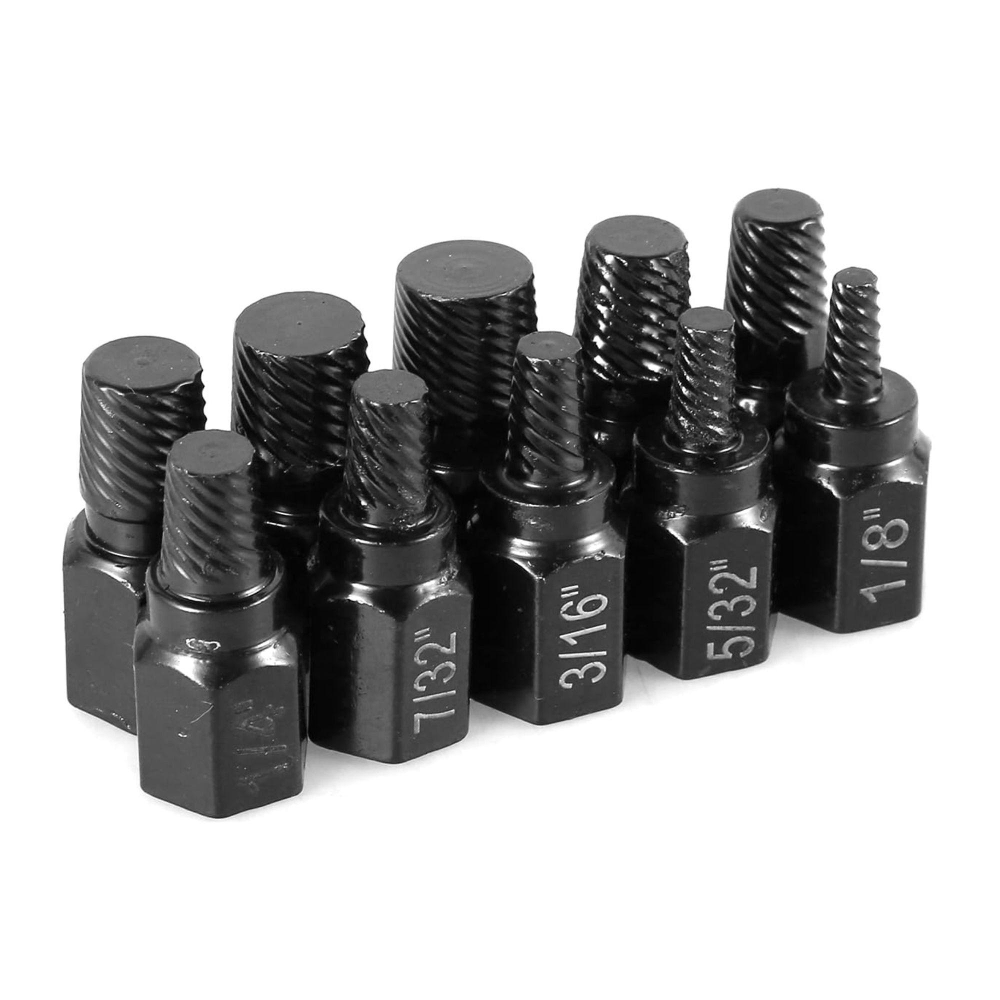 Mormark 10-er Set Schraubenausdreher von 0,32 cm bis 1,03 cm aus Stahl, Schraubenentferner Set - SCREWX