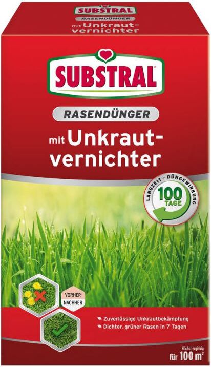SUBSTRAL Rasen-Dünger mit Unkrautvernichter 2 kg - 8538