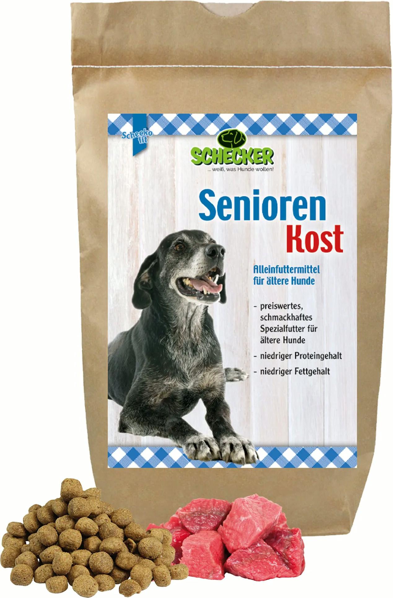 3 kg - Schecker - Senior Spezial - Trockenfutter für ältere Hunde - niedriger Proteingehalt